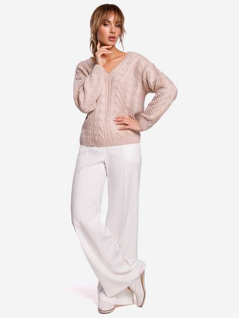 Pulower damski Made Of Emotion M510 S/M Pudrowy (5903068466519) - obraz 3