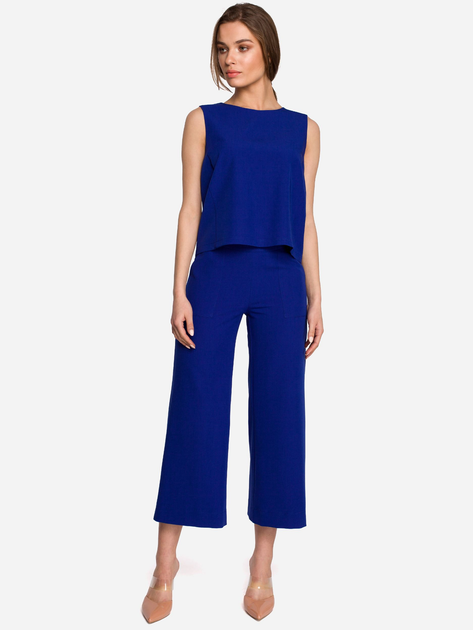 Bluzka damska elegancka Stylove S257 864471 XL Royal Niebieska (5903887624305) - obraz 3
