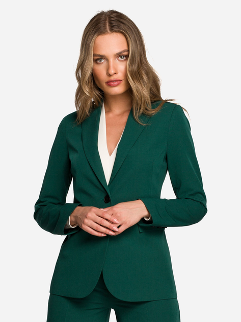 Піджак подовжений жіночий Stylove S310 1201271 2XL Green (5903887685139) - зображення 1