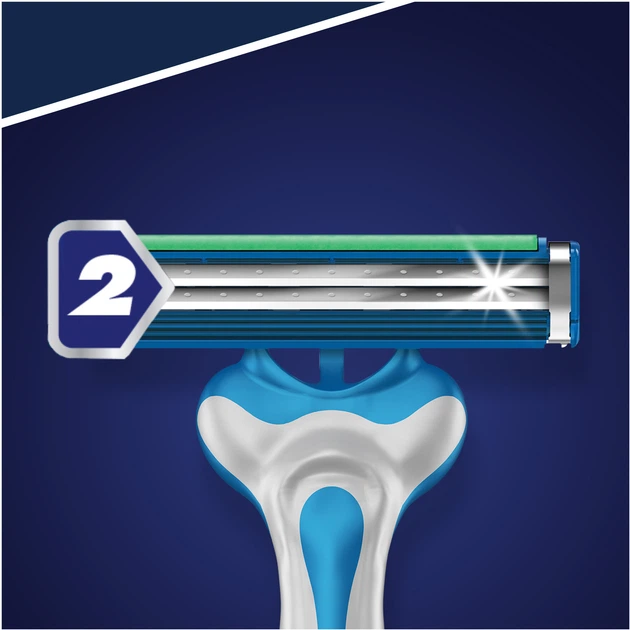 Одноразовые станки для бритья (Бритвы) мужские Gillette Blue 2 Max 8 шт (8700216169066) - изображение 5