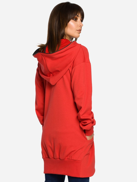 Bluza damska rozpinana streetwear długa BeWear B054 86954 L-XL Czerwona (5903068402722) - obraz 2