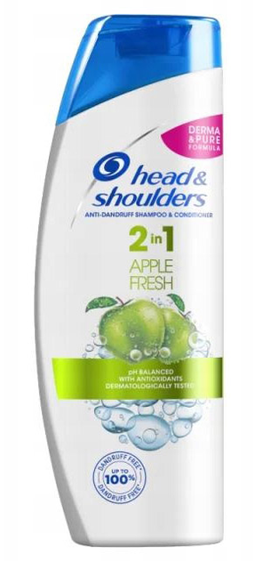 Шампунь проти лупи Head&Shoulders Apple Fresh 2 в 1 360 мл (4084500821132) - зображення 1