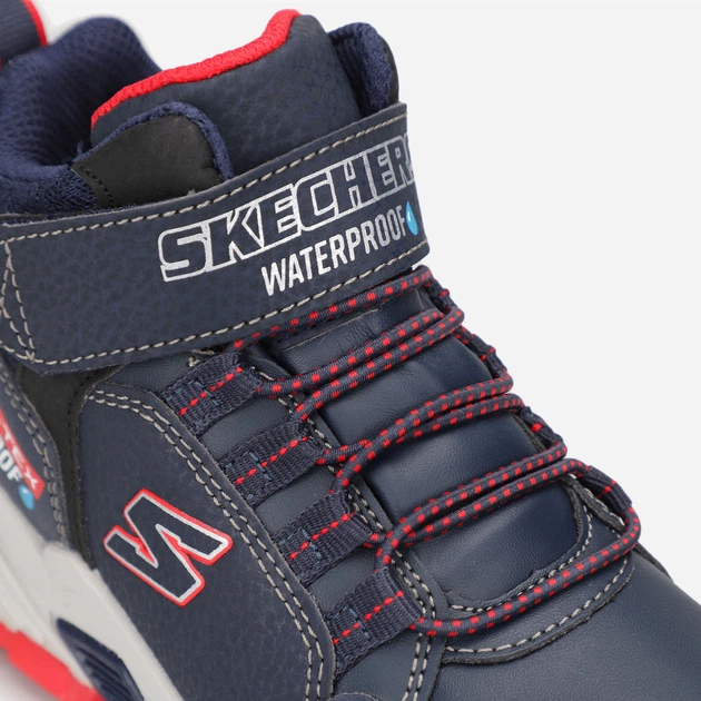 Детские демисезонные ботинки для мальчика Skechers Drollix 406418L NVRD 33 Синие (196642175173) - Фото 4 Детские демисезонные ботинки для мальчика Skechers Drollix 406418L NVRD 33 Синие (196642175173) - изображение 4
