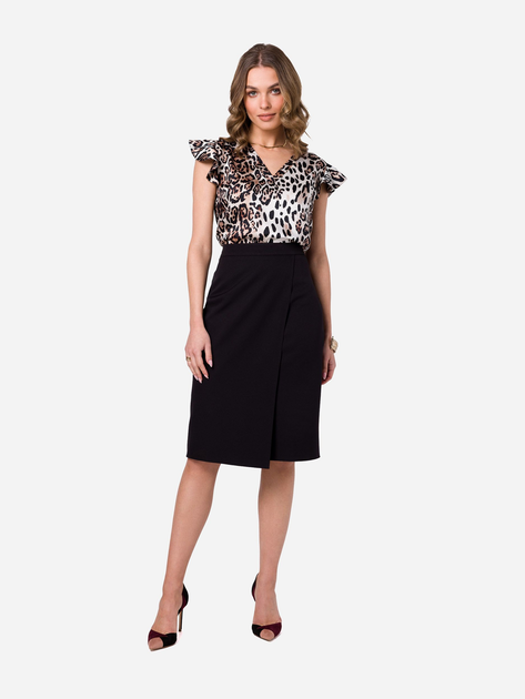 Спідниця міді жіноча Stylove S343 1423675 2XL Чорна (5905563704004) - зображення 3