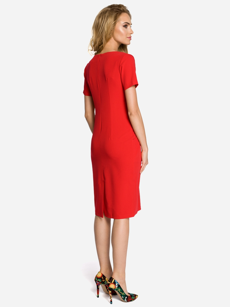 Sukienka ołówkowa damska z rozcięciem Made Of Emotion M234 S Czerwona (5902041162844) - obraz 2