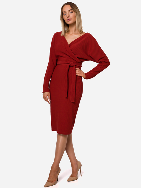 Sukienka ołówkowa damska Made Of Emotion M523 2XL Czerwona (5903068489235) - obraz 1