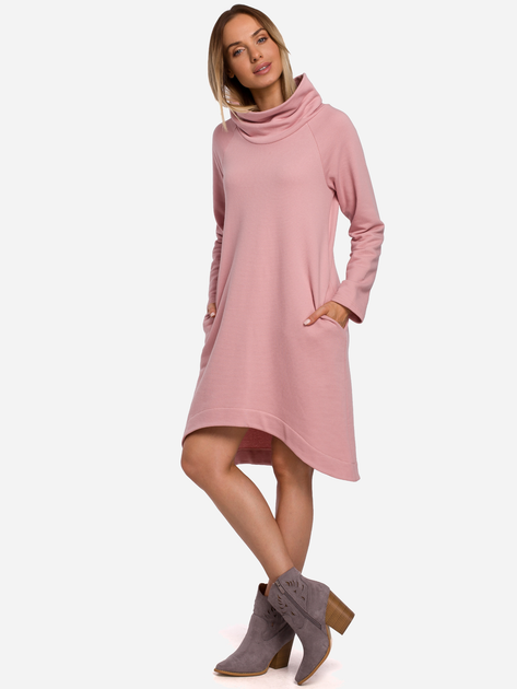 Sukienka trapezowa damska Made Of Emotion M551 M Różowa (5903068493652) - obraz 1