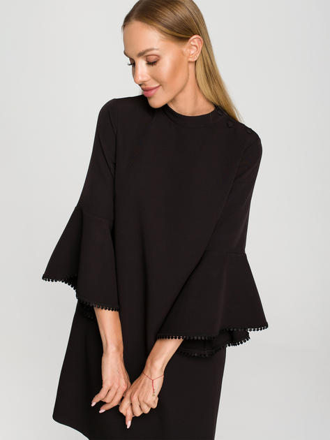 Sukienka trapezowa damska Made Of Emotion M698 S Czarna (5903887673648) - obraz 3