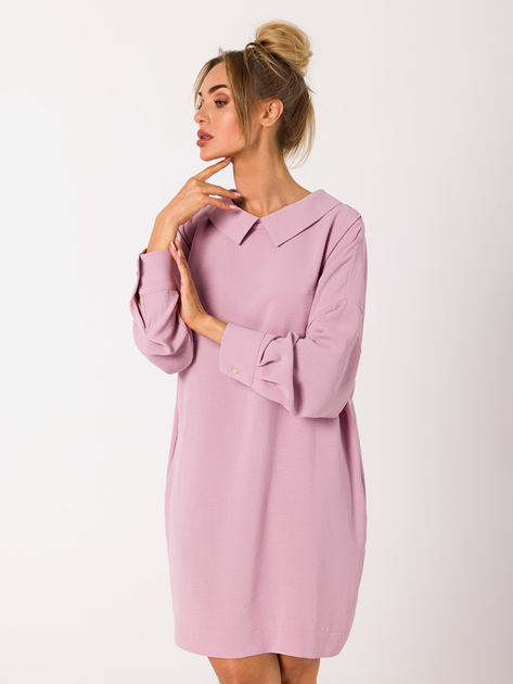 Sukienka koszulowa damska elegancka Made Of Emotion M740 M Różowa (5903887698184) - obraz 1