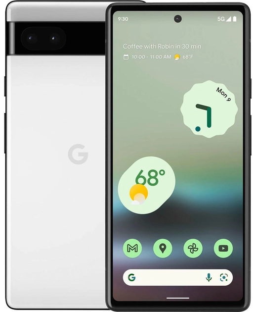 Smartfon Google Pixel 6a 6/128GB Chalk (0810029934978) - obraz 1