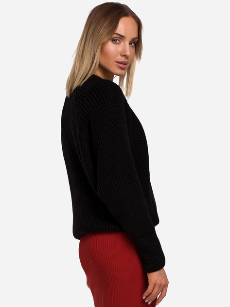Sweter damski luźny Made Of Emotion M537 L/XL Czarny (5903068487088) - obraz 2