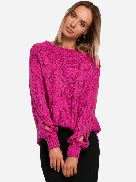 Sweter damski luźny Made Of Emotion M539 L/XL Fuchsia (5903068487309) - obraz 1