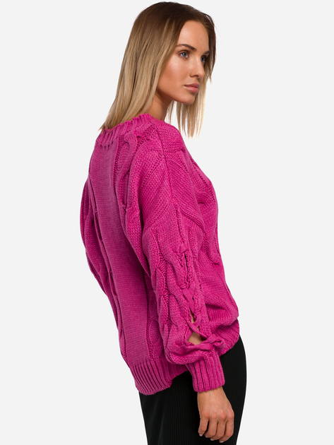 Sweter damski luźny Made Of Emotion M539 L/XL Fuchsia (5903068487309) - obraz 2