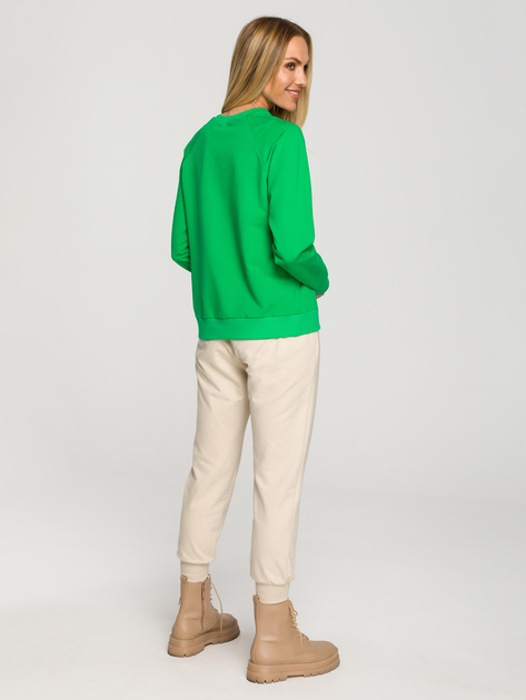 Bluza damska bez kaptura Made Of Emotion M693 M Zielona (5903887672931) - obraz 4