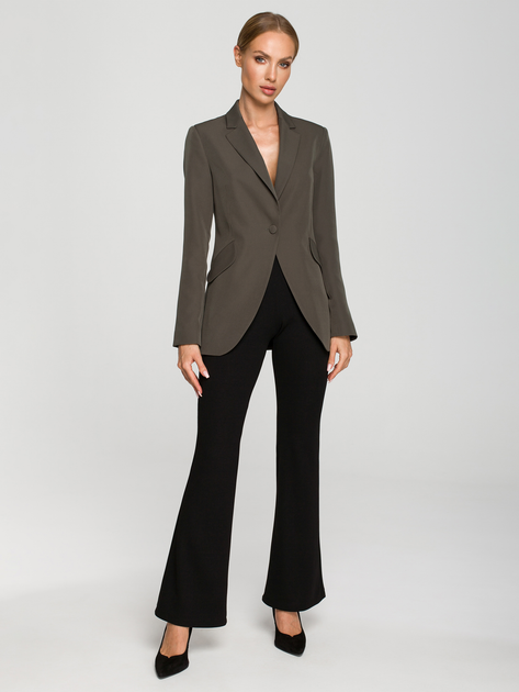 Marynarka damska Made Of Emotion M701 S Khaki (5903887674348) - obraz 4