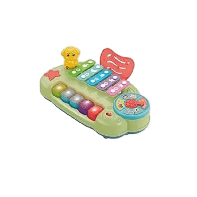 Іграшка Ксилофон з підсвічуванням та музикою від батарейок Puppy Piano Зелений