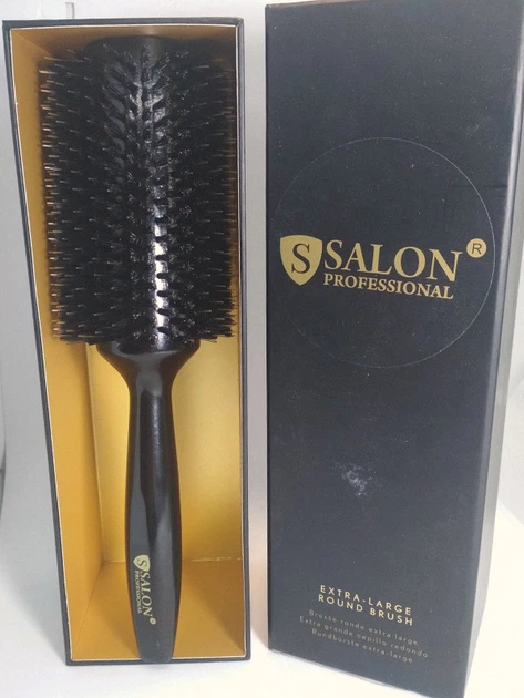 Щітка-брашинг для волосся Salon Professional дерев'яна кругла 43Ф - зображення 6