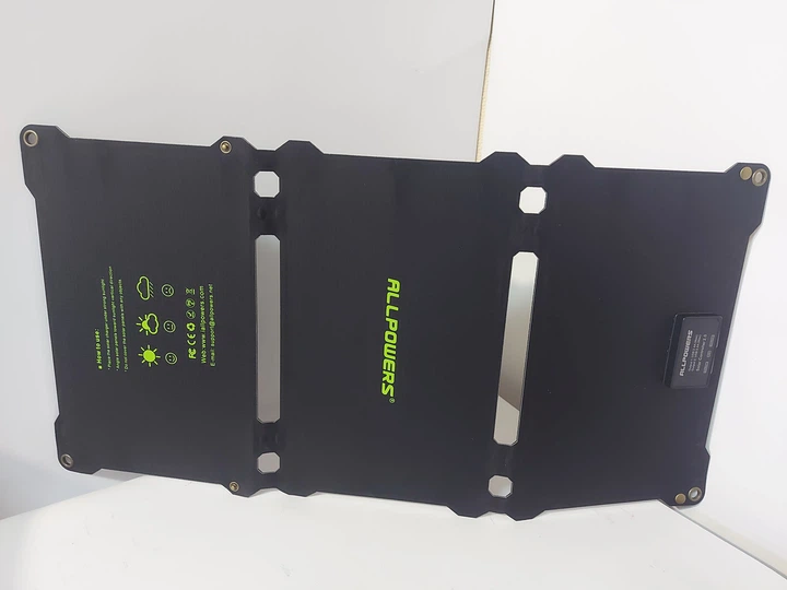 Солнечное зарядное устройство для смартфонов AllPowers 21W ETFE 2xUSB 2.4A, солнечная батарея для телефона - изображение 3