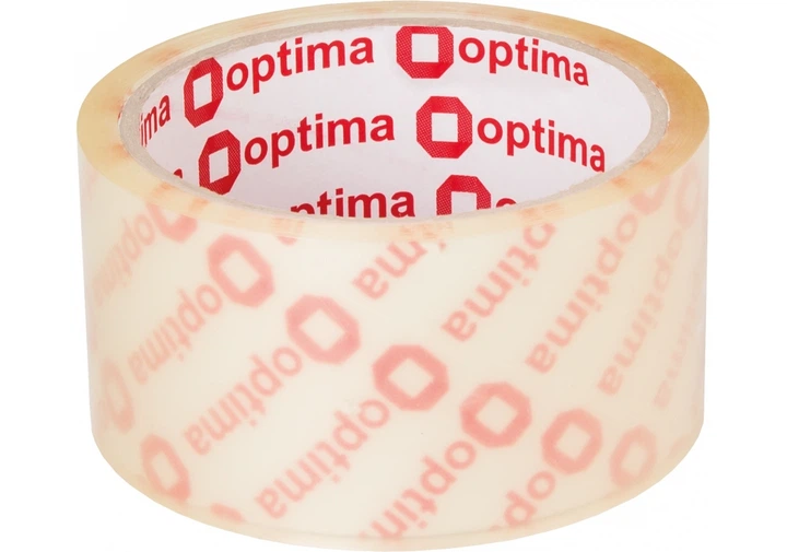 Стрічка клейка пакувальна (скотч) Optima, прозора, 48мм*40м (O45316) - Фото 1 Стрічка клейка пакувальна (скотч) Optima, прозора, 48мм*40м (O45316) - изображение 1
