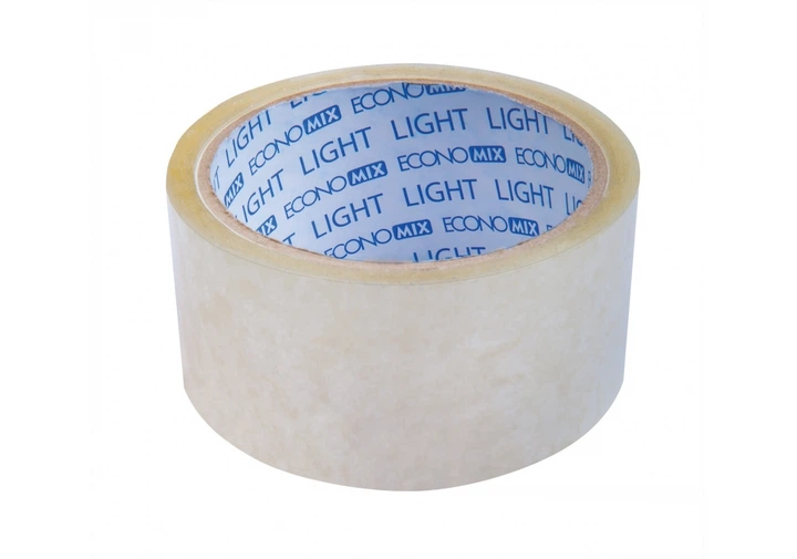 Стрічка клейка пакувальна 45 мм х 50 яр Economix light, прозора (E47801) - Фото 1 Стрічка клейка пакувальна 45 мм х 50 яр Economix light, прозора (E47801) - изображение 1