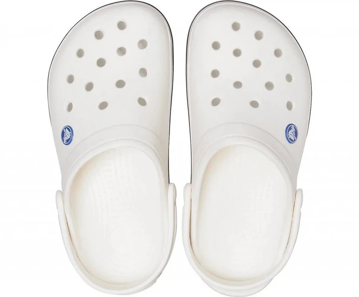 Чоловічі крокси Crocs Crocband White 39 Білий - изображение 4