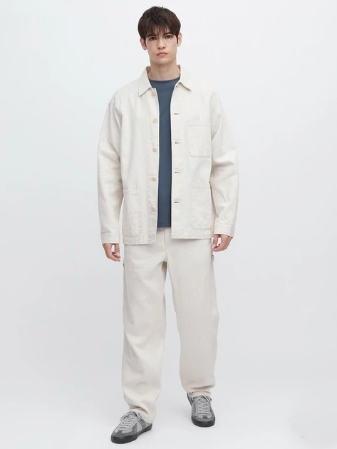 Куртка демисезонная мужская Uniqlo 920167917 M Бежевая (1159790175) - изображение 2