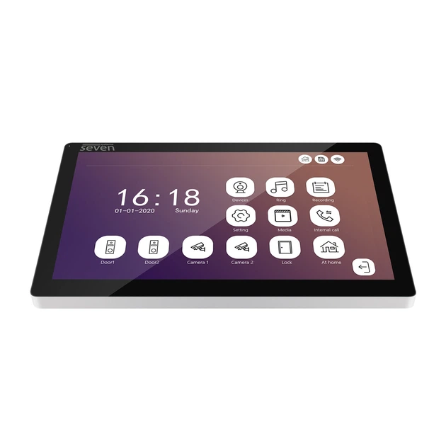 IP-відеодомофон 10 дюймів з Wi-Fi SEVEN DP-7517FHDW - IPS black - изображение 3