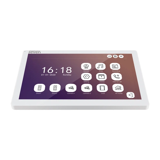 IP видеодомофон с Wi-Fi SEVEN DP-7517FHDW white - изображение 4