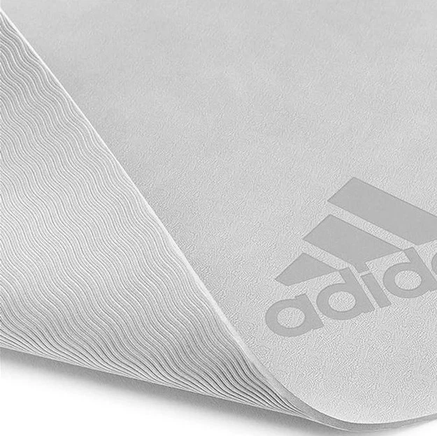 Килимок для йоги Adidas Premium Yoga Mat сірий Уні 176 х 61 х 0,5 см ADYG-10300GR - зображення 3