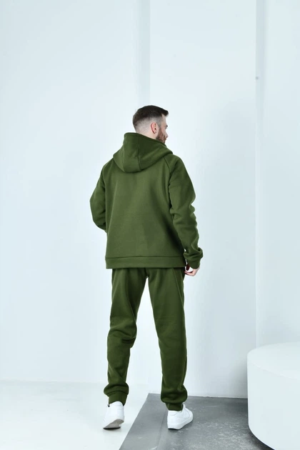 Теплий спортивний костюм Мод.ФЛ-3663 хакі, розмір 60-62 - Фото 3 Теплий спортивний костюм Мод.ФЛ-3663 хакі, розмір 60-62 - зображення 3