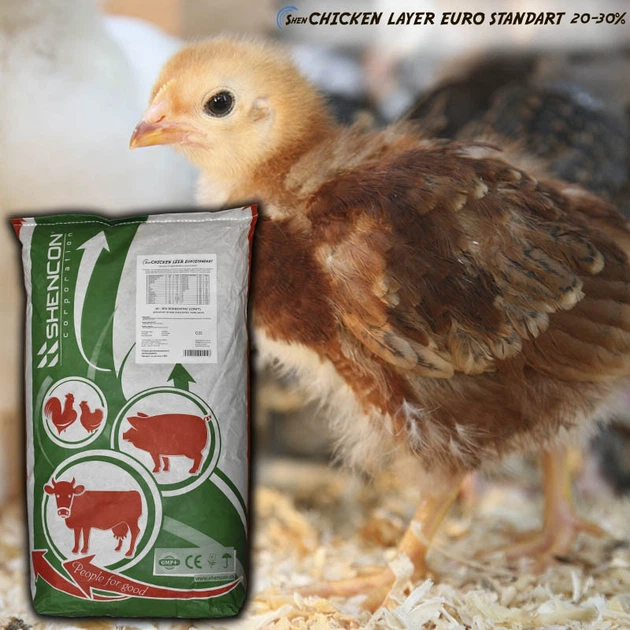 Білковий вітамінно-мінеральний концентрат Shen Chicken Layer Euro Standart 20-30% Мішок 25 кг - зображення 2