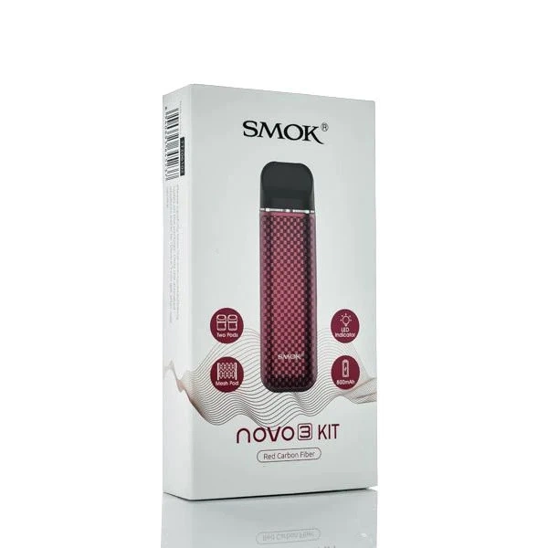 Под-система Smok Novo 3 Pod System 800mAh 1.7ml Red Carbon Fiber (sn1641) - изображение 7
