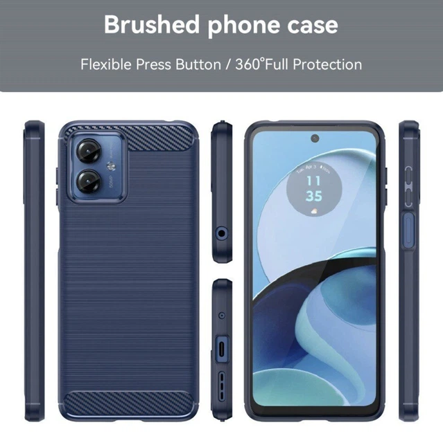 Чехол Urban Case на Motorola G14 синий - Фото 2 Чехол Urban Case на Motorola G14 синий - изображение 2