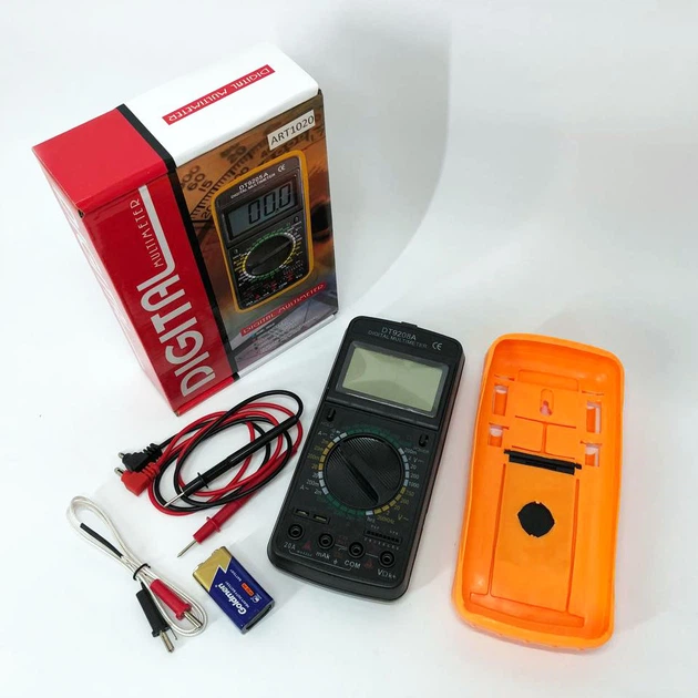 Мультиметр цифровий Digital DT-9208A універсальний, мультиметр для дому, гарний мультиметр - Фото 9 Мультиметр цифровий Digital DT-9208A універсальний, мультиметр для дому, гарний мультиметр - зображення 9