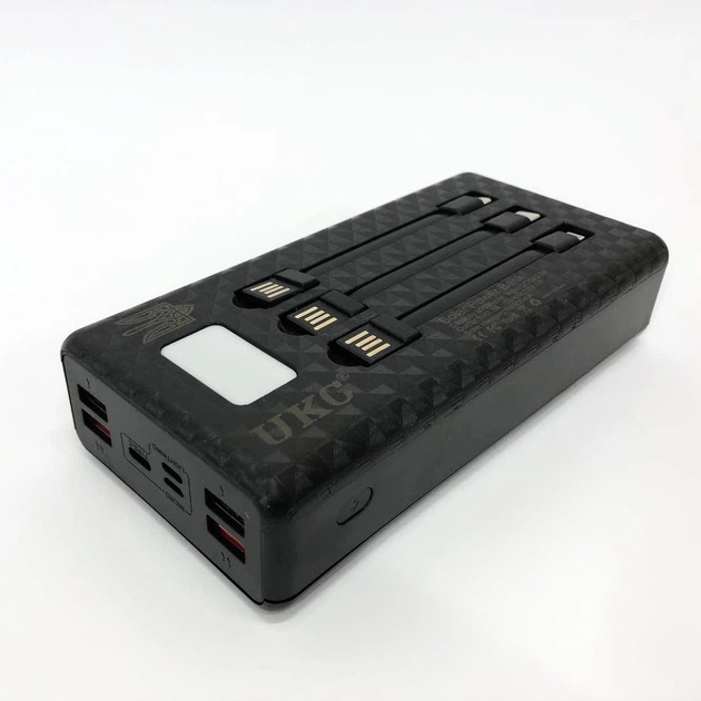 Портативна мобільна зарядка UKC 8058 60000MAh SOLAR переносний акумулятор для телефону повербанк. - зображення 6