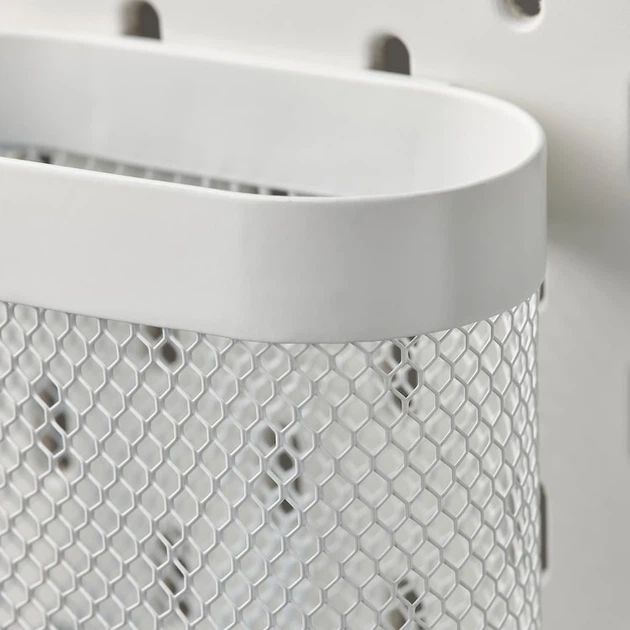 Контейнеры 3 шт для органайзера на стену IKEA SKÅDIS белый 505.177.60 - изображение 8