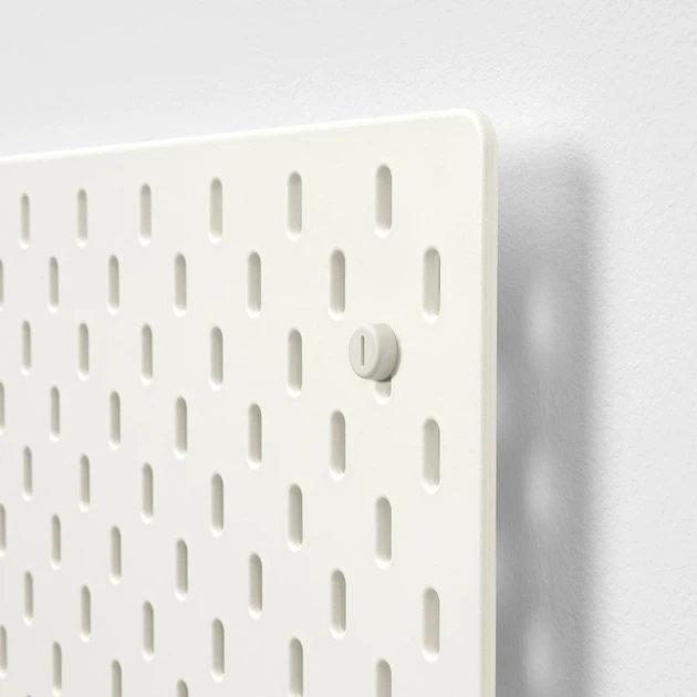 Доска органайзер на стену IKEA SKÅDIS белая 56x56 см 003.208.03 - изображение 4
