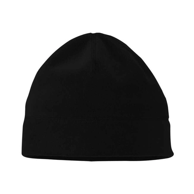 Флісова шапка тепла зимова Чорна розмір універсальний - зображення 1