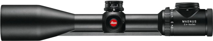 Приціл оптичний Leica Magnus 2.4-16x56 із шиною та прицільною сіткою L-4a з підсвіткою. BDC - зображення 1