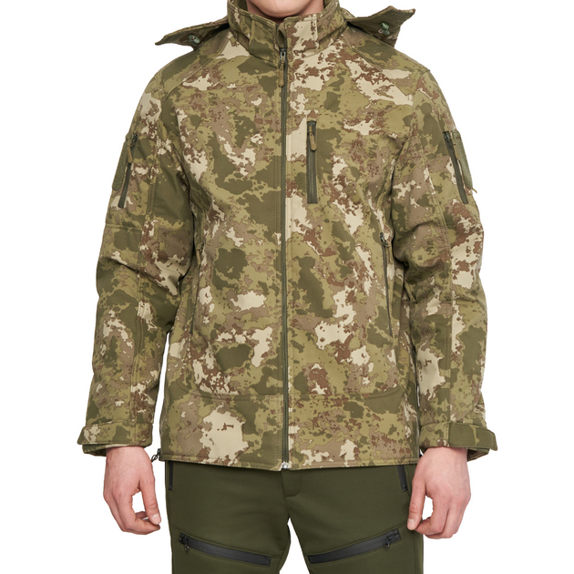 Чоловіча тактична куртка з 6 карманами Combat Мультикам Soft Shell Туреччина Софтшел розмір M - зображення 1
