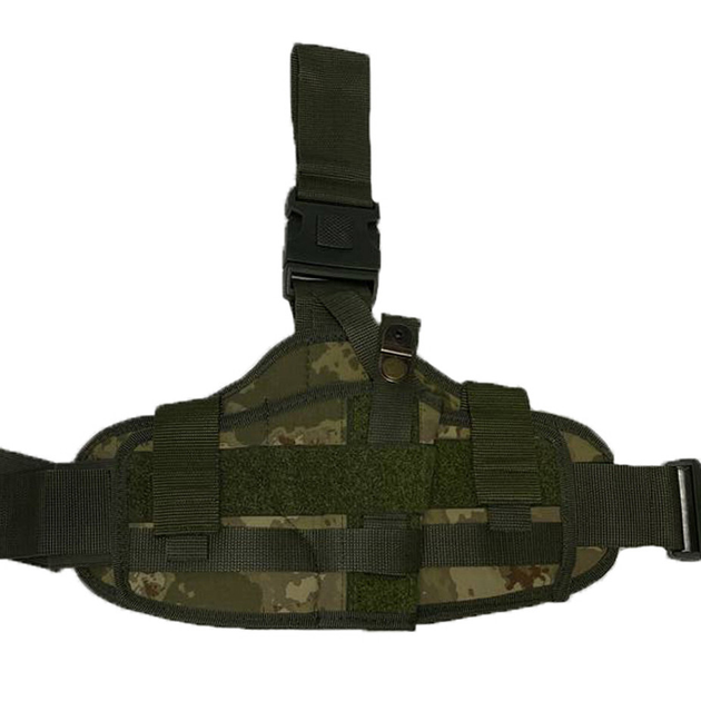 Кобура на ногу для пистолета для военных и армии зсу, сумка для пистолета тактическая Хаки - изображение 1