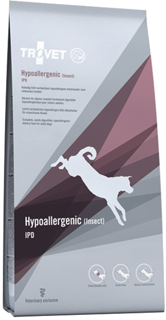 Sucha karma dla psów Trovet Hypoallergenic Insect IPD świeże owady 10 kg (8716811030298) - obraz 1