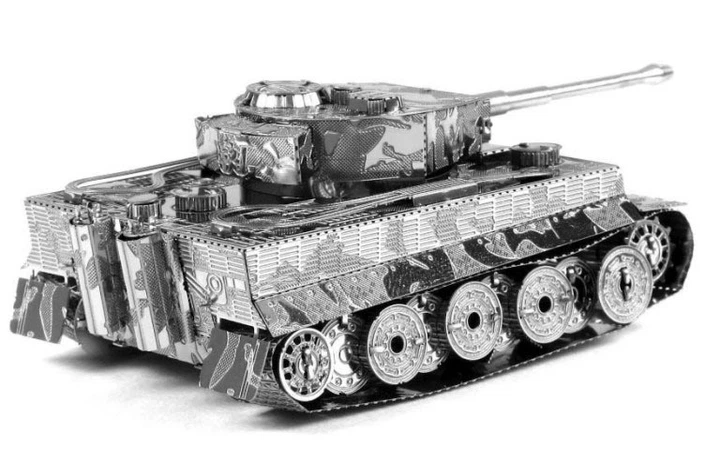 3D металевий пазл-модель та сувенір Танк Tiger - зображення 2