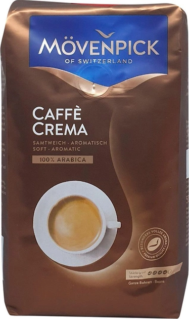 Акция на Кава Movenpick Caffe Crema натуральна смажена в зернах 500 г от Rozetka