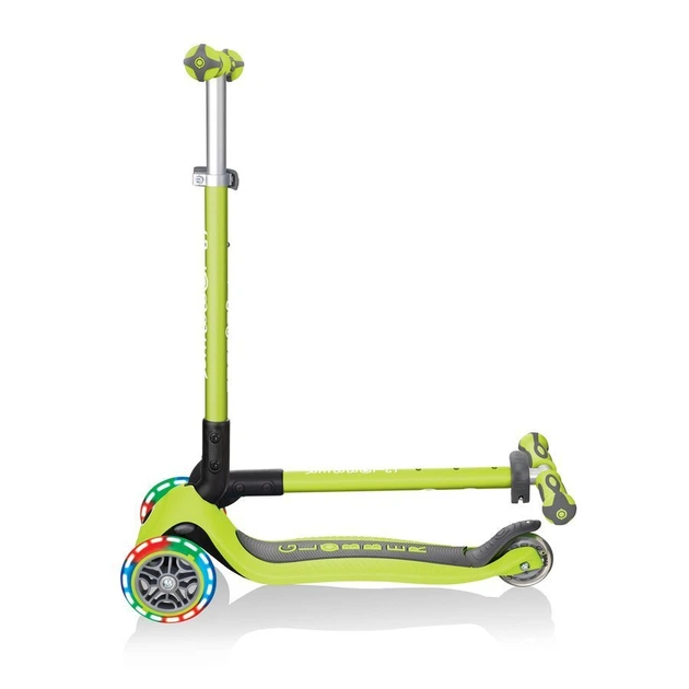 Дитячий самокат з сидінням та ручкою Globber GO UP Deluxe Lights зелений (646-106) - Фото 11 Дитячий самокат з сидінням та ручкою Globber GO UP Deluxe Lights зелений (646-106) - изображение 11
