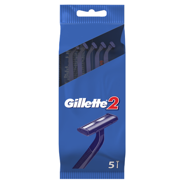 Jednorazowe maszynki do golenia Gillette 2 5 szt (3014260287030) - obraz 1