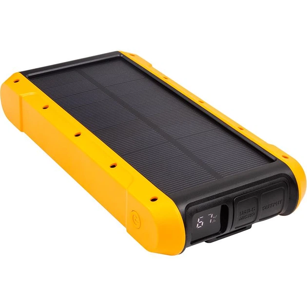 Универсальная мобильная батарея PowerPlant 20000mAh, Wireless, Solar panel (PB930487) - изображение 3