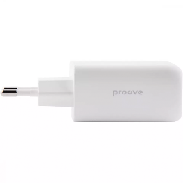 Зарядное устройство Proove Silicone Power 45W Type C + USB, White сетевой адаптер для зарядки - изображение 4