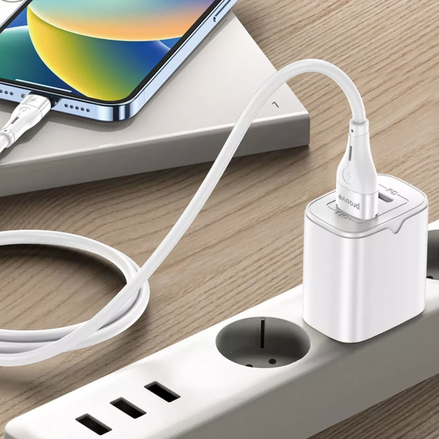 Шнур micro usb Proove Soft Silicone Micro USB 2.4A 1m White - Фото 2 Шнур micro usb Proove Soft Silicone Micro USB 2.4A 1m White - изображение 2