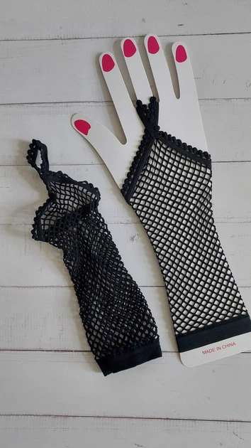 Рукавички мітенки жіночі сітка довгі без пальців Honey Fashion Accessories S/M/L чорний (7-49) - Фото 8 Рукавички мітенки жіночі сітка довгі без пальців Honey Fashion Accessories S/M/L чорний (7-49) - зображення 8